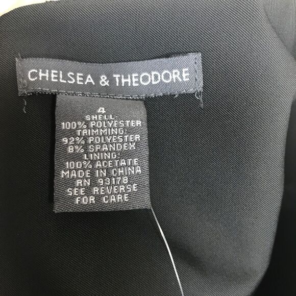 Chelsea & Theodore women's black Raven skirt Size 4 Pull on - Picture 5 of 6